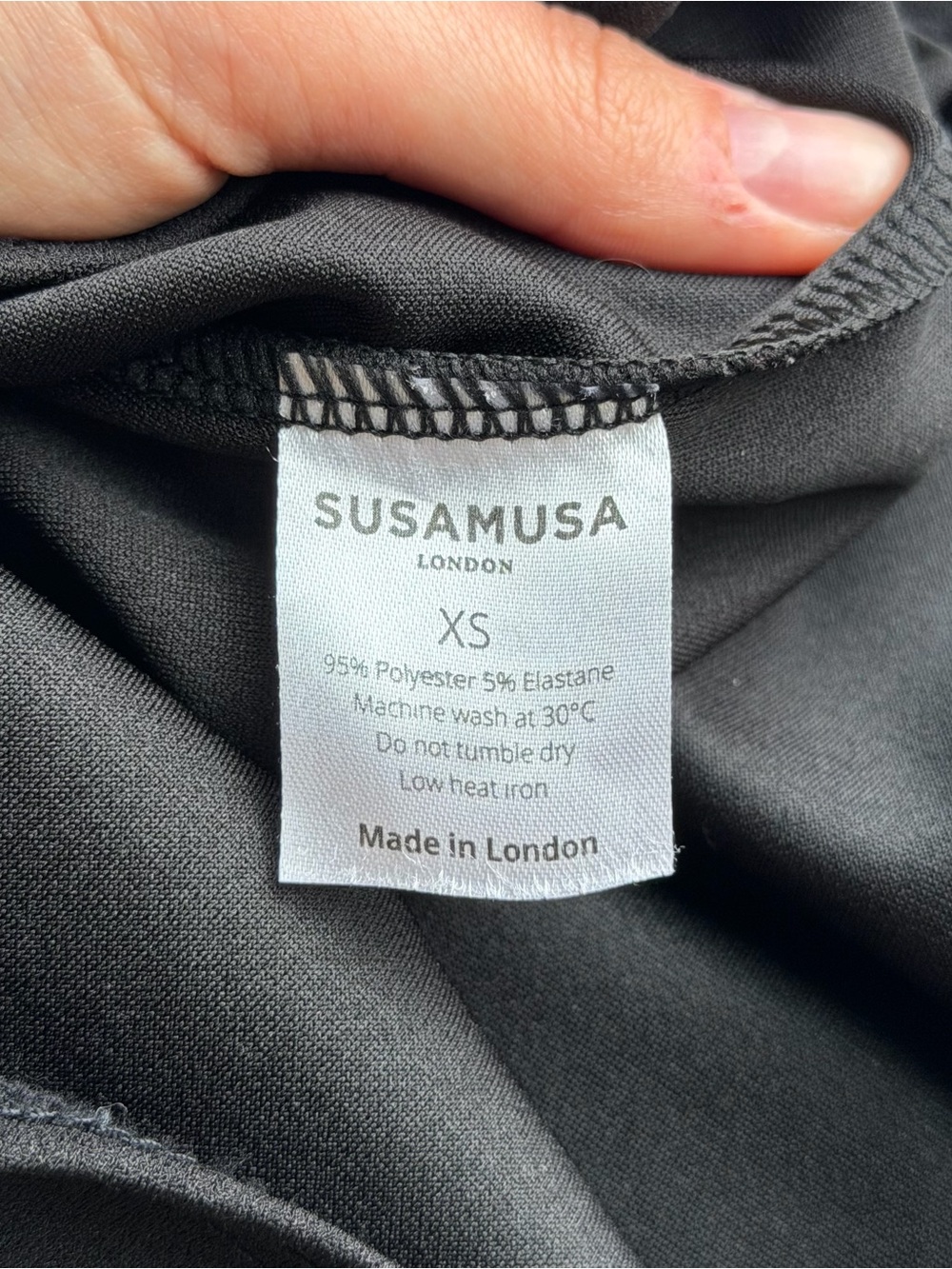 Susamusa London Jasmine black mini dress - Picture 4 of 5
